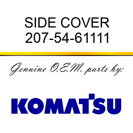 SIDE COVER 207-54-61111