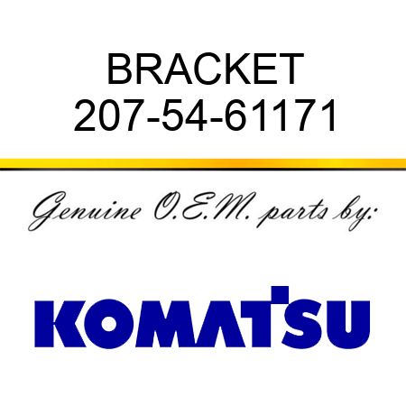 BRACKET 207-54-61171