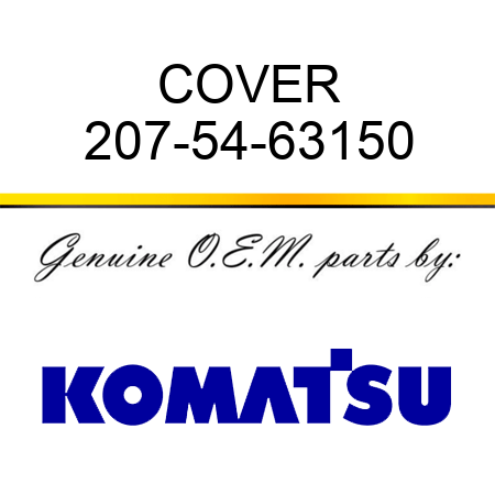 COVER 207-54-63150