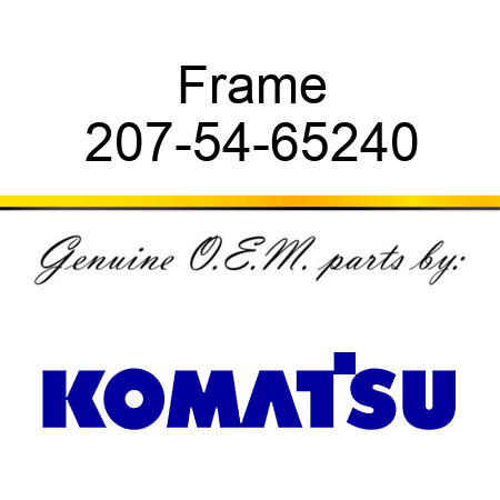 Frame 207-54-65240