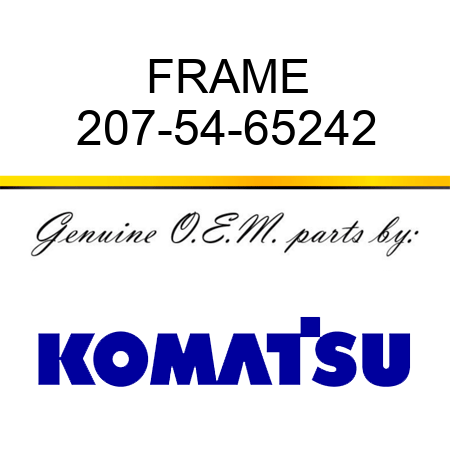 FRAME 207-54-65242