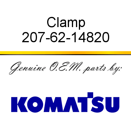 Clamp 207-62-14820