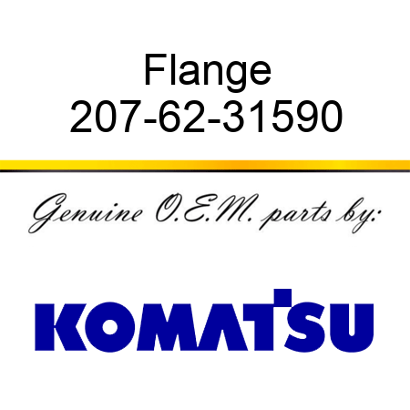 Flange 207-62-31590