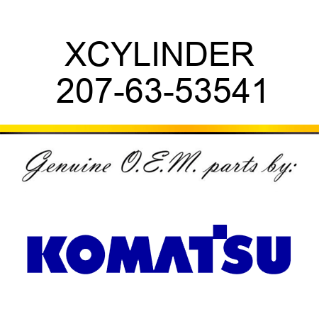XCYLINDER 207-63-53541