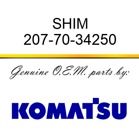 SHIM 207-70-34250