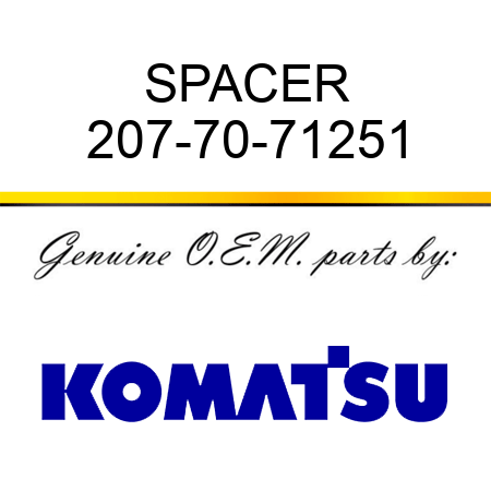 SPACER 207-70-71251