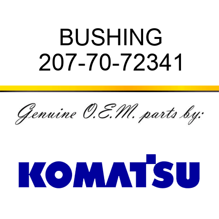 BUSHING 207-70-72341