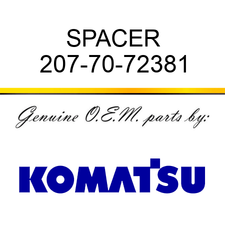 SPACER 207-70-72381