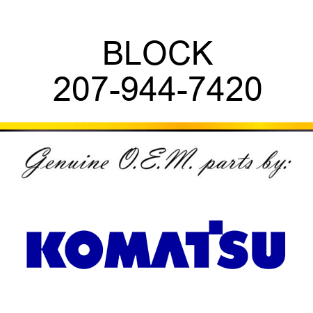 BLOCK 207-944-7420