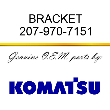 BRACKET 207-970-7151