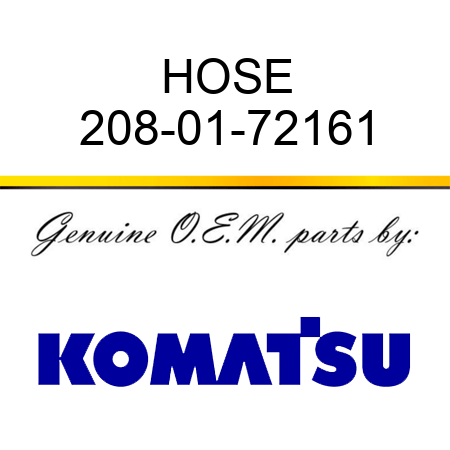 HOSE 208-01-72161