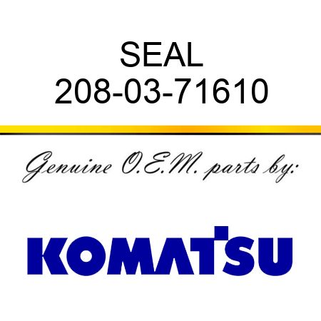 SEAL 208-03-71610
