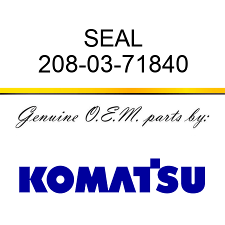 SEAL 208-03-71840