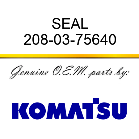 SEAL 208-03-75640