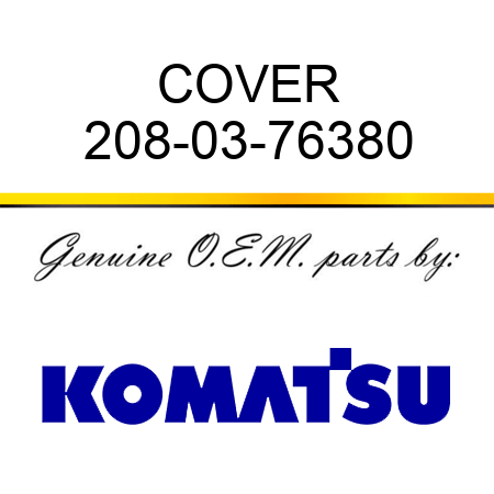 COVER 208-03-76380