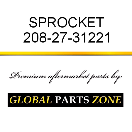 SPROCKET 208-27-31221
