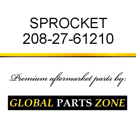 SPROCKET 208-27-61210