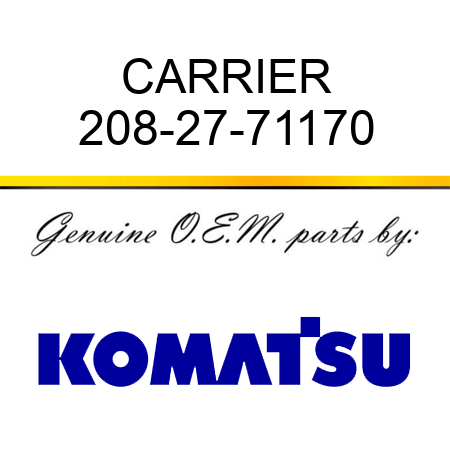 CARRIER 208-27-71170