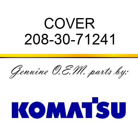 COVER 208-30-71241