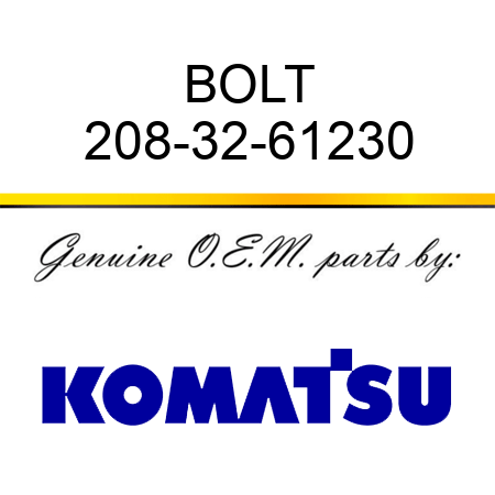 BOLT 208-32-61230