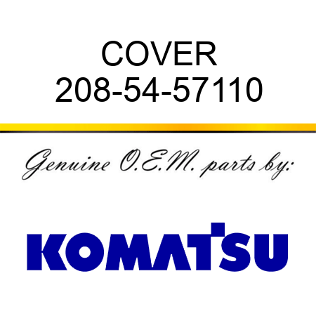 COVER 208-54-57110
