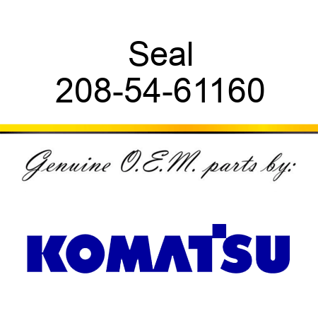 Seal 208-54-61160