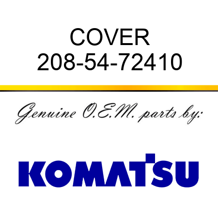 COVER 208-54-72410