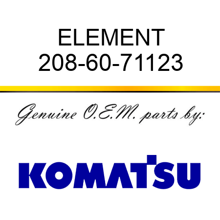 ELEMENT 208-60-71123