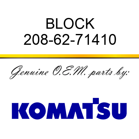 BLOCK 208-62-71410