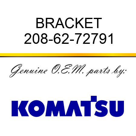 BRACKET 208-62-72791