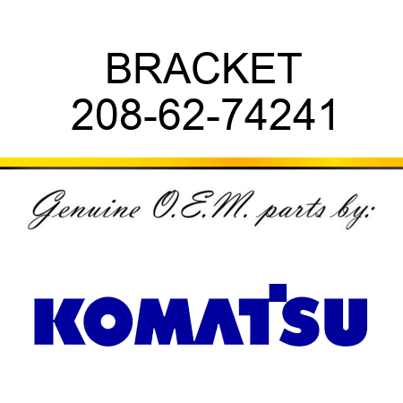 BRACKET 208-62-74241