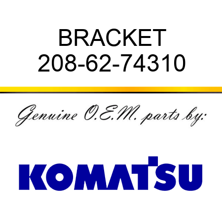 BRACKET 208-62-74310