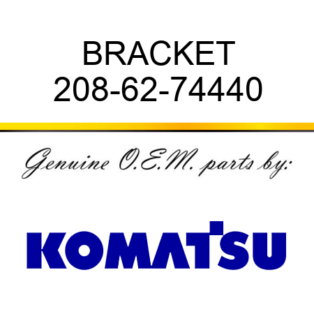 BRACKET 208-62-74440