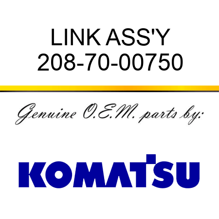 LINK ASS'Y 208-70-00750