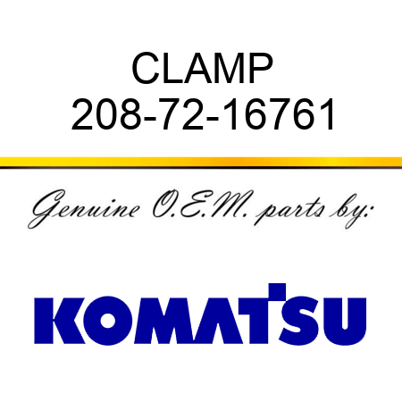 CLAMP 208-72-16761