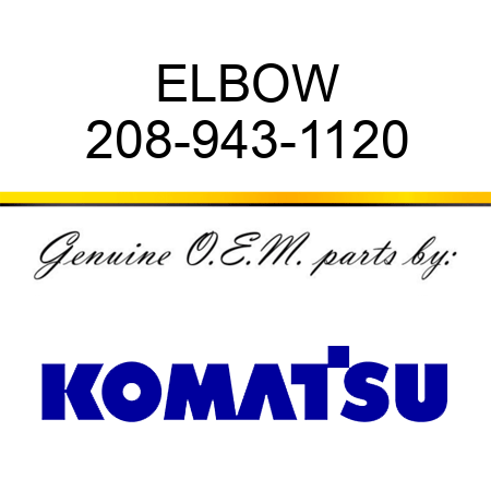 ELBOW 208-943-1120