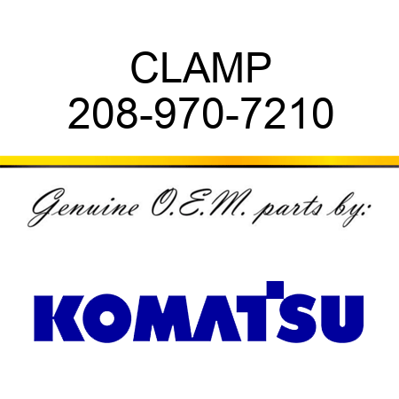 CLAMP 208-970-7210