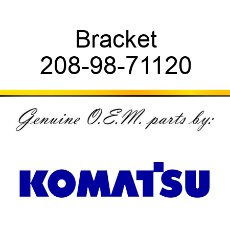 Bracket 208-98-71120