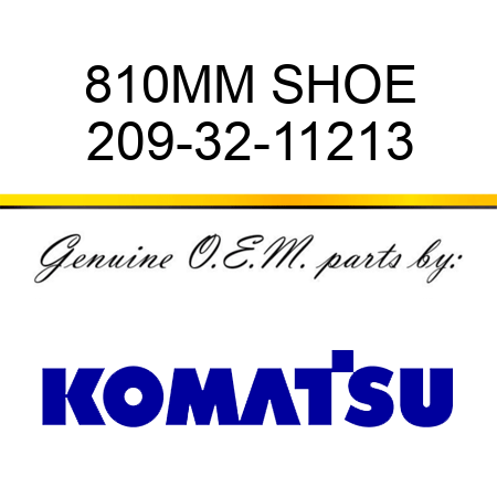 810MM SHOE 209-32-11213