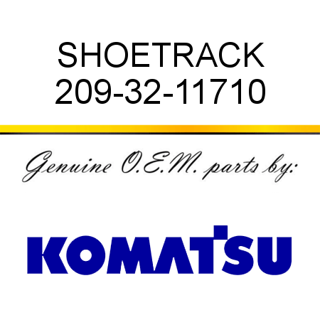 SHOE,TRACK 209-32-11710