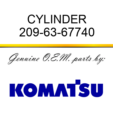 CYLINDER 209-63-67740