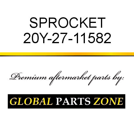 SPROCKET 20Y-27-11582