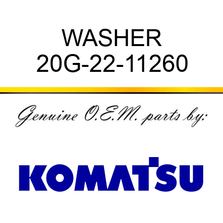 WASHER 20G-22-11260