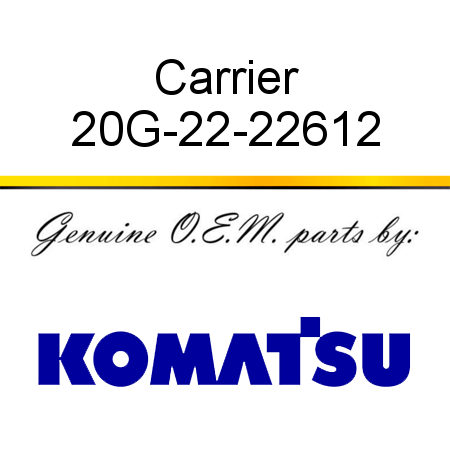 Carrier 20G-22-22612