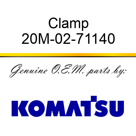 Clamp 20M-02-71140
