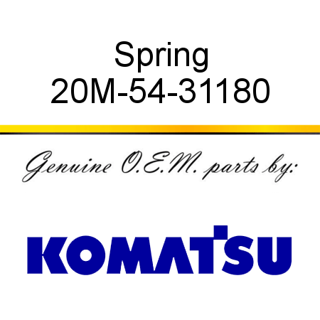 Spring 20M-54-31180