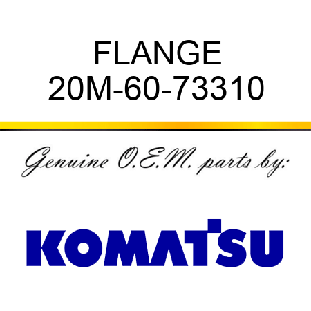 FLANGE 20M-60-73310