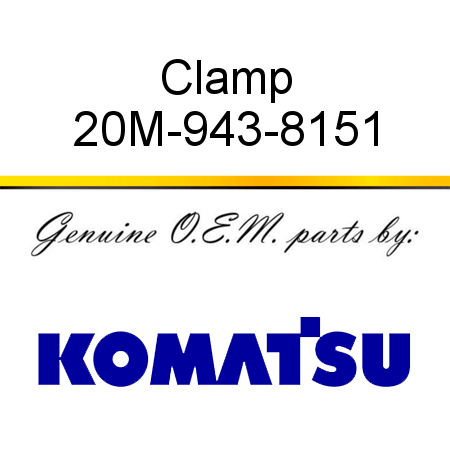 Clamp 20M-943-8151