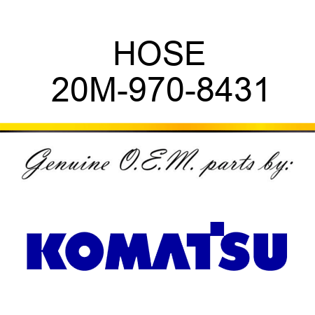 HOSE 20M-970-8431
