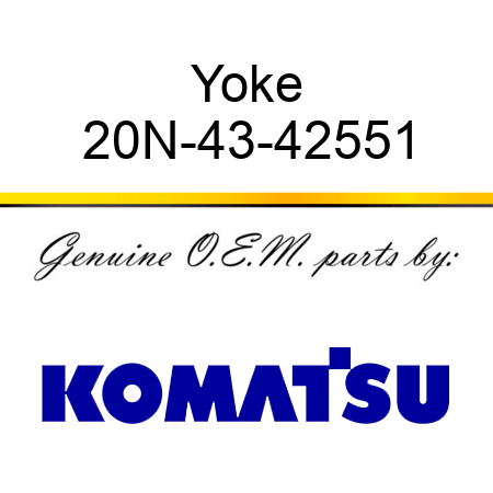 Yoke 20N-43-42551